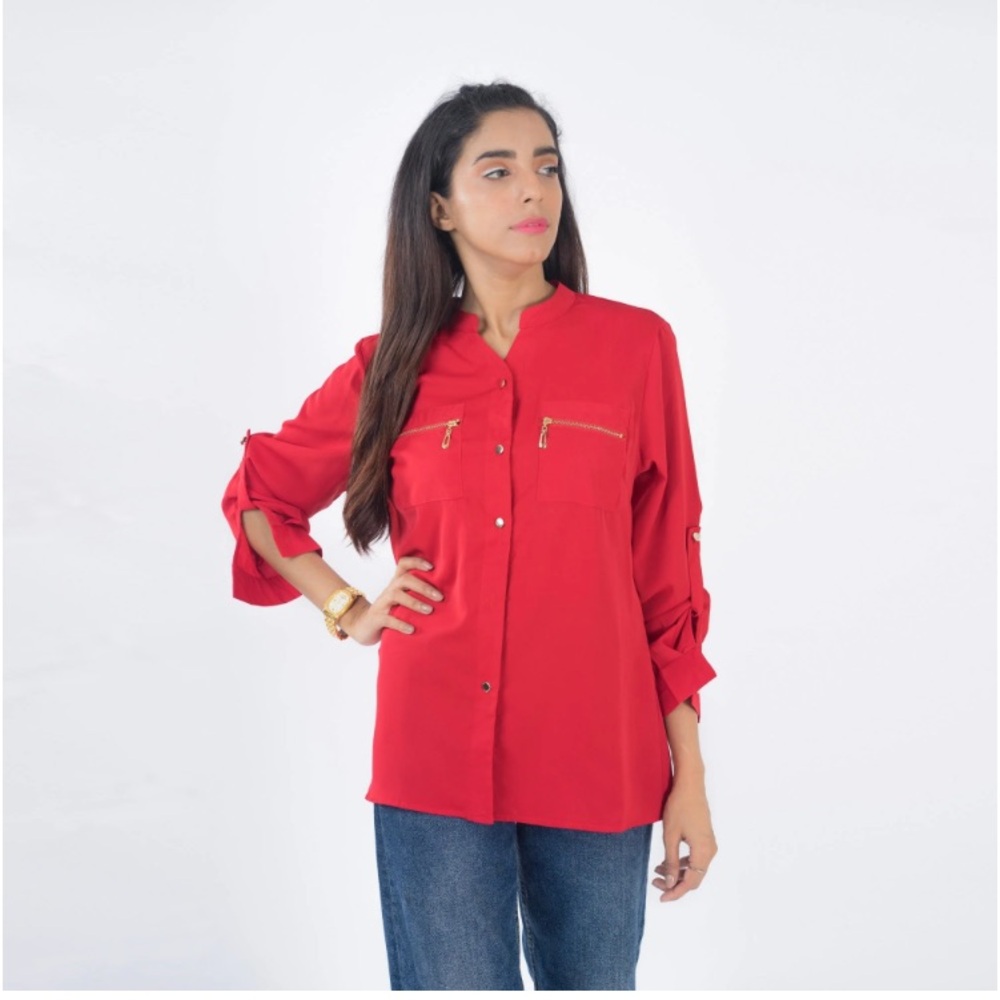 Calvin Klein button down blouse - Picture 1 of 5